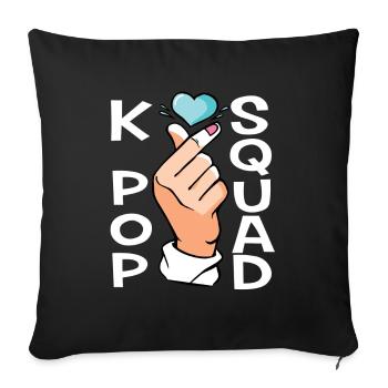 Escouade K-Pop - Housse de coussin décorative 45 x 45 cm - noir - Devant