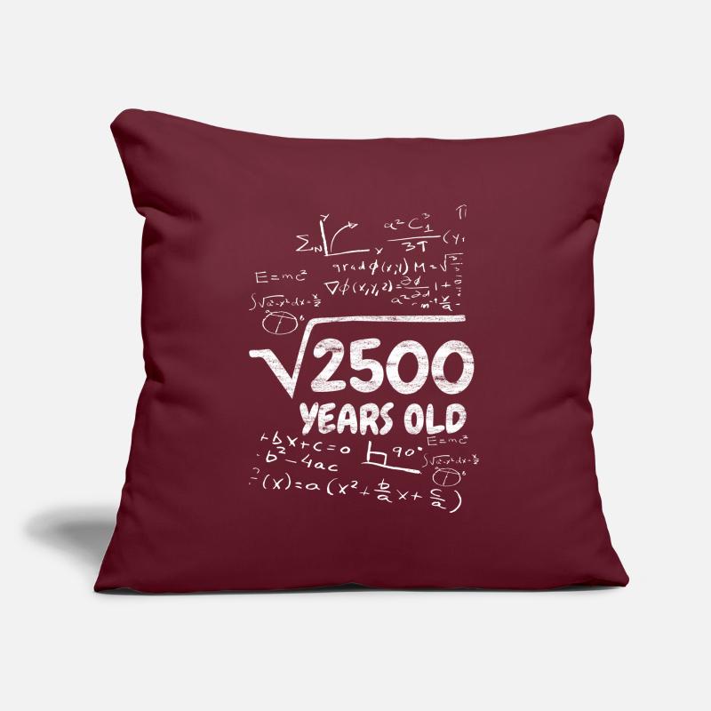 Math teacher 50th birthday gift idea Sofa pillowcase 17,3'' x 17,3'' (45 x 45 cm)
