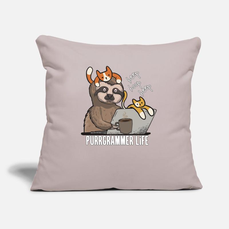 Funny Cat Programmer Computer Science Gift Sofakissenbezug 45 x 45 cm