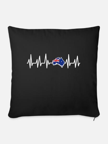 Australien - Sofakissenbezug 45 x 45 cm - Schwarz