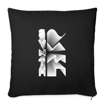 Synth Waveform Audio Analog Design Modular Gift - Sofakissenbezug 45 x 45 cm - Schwarz - Vorne