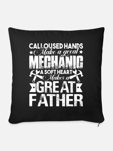 Mechaniker Mechaniker Papa - Sofakissenbezug 45 x 45 cm - Schwarz