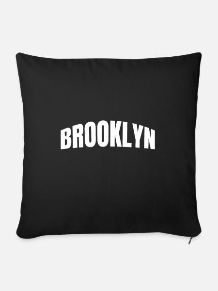 Brooklyn - Sofakissenbezug 45 x 45 cm - Schwarz