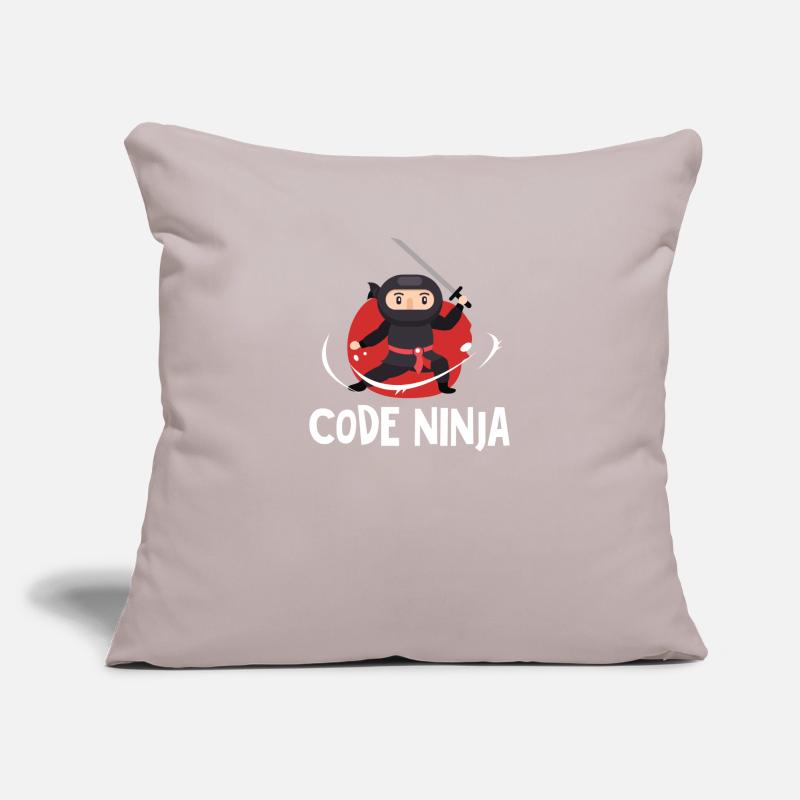 Programmation code ninja Housse de coussin décorative 45 x 45 cm