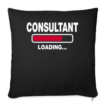 Consultant - Sofa pillowcase 17,3'' x 17,3'' (45 x 45 cm) - black - Front