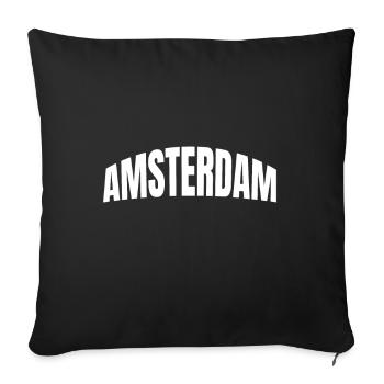 Amsterdam - Housse de coussin décorative 45 x 45 cm - noir - Devant