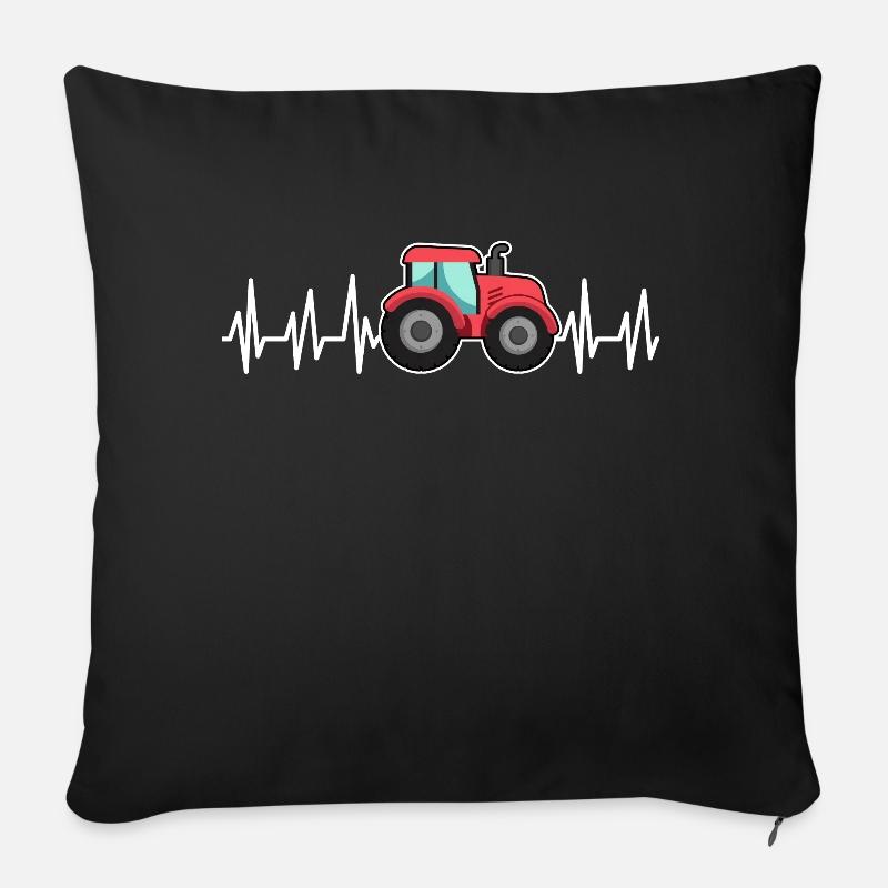 Traktor - Sofakissenbezug 45 x 45 cm - Schwarz