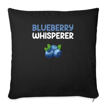 myrtille whisperer, myrtille - Housse de coussin décorative 45 x 45 cm - noir - Devant