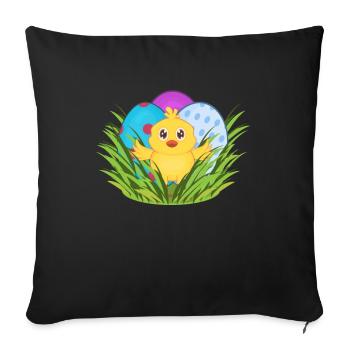 Ostern - Sofakissenbezug 45 x 45 cm - Schwarz - Vorne