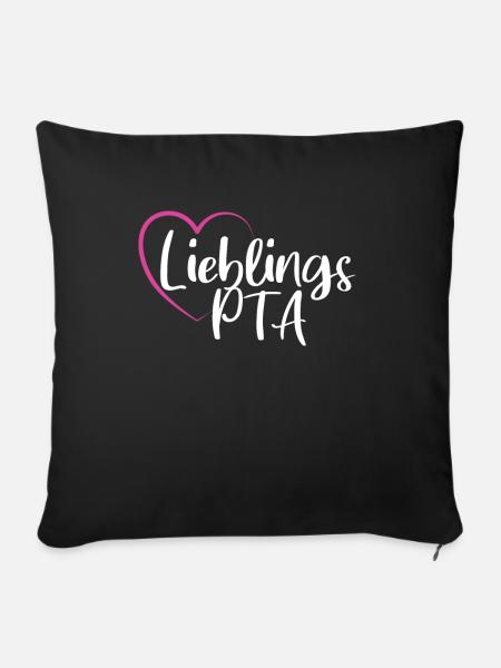 Lieblings PTA - Sofakissenbezug 45 x 45 cm - Schwarz
