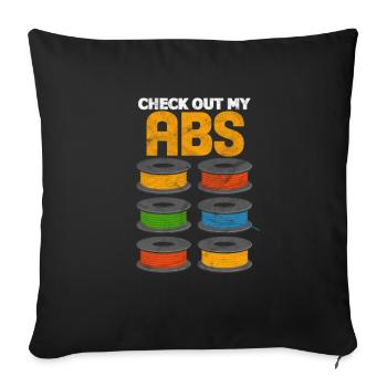 3D printer - Sofa pillowcase 17,3'' x 17,3'' (45 x 45 cm) - black - Front