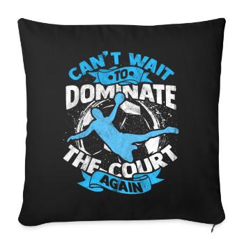 Handball - Housse de coussin décorative 45 x 45 cm - noir - Devant