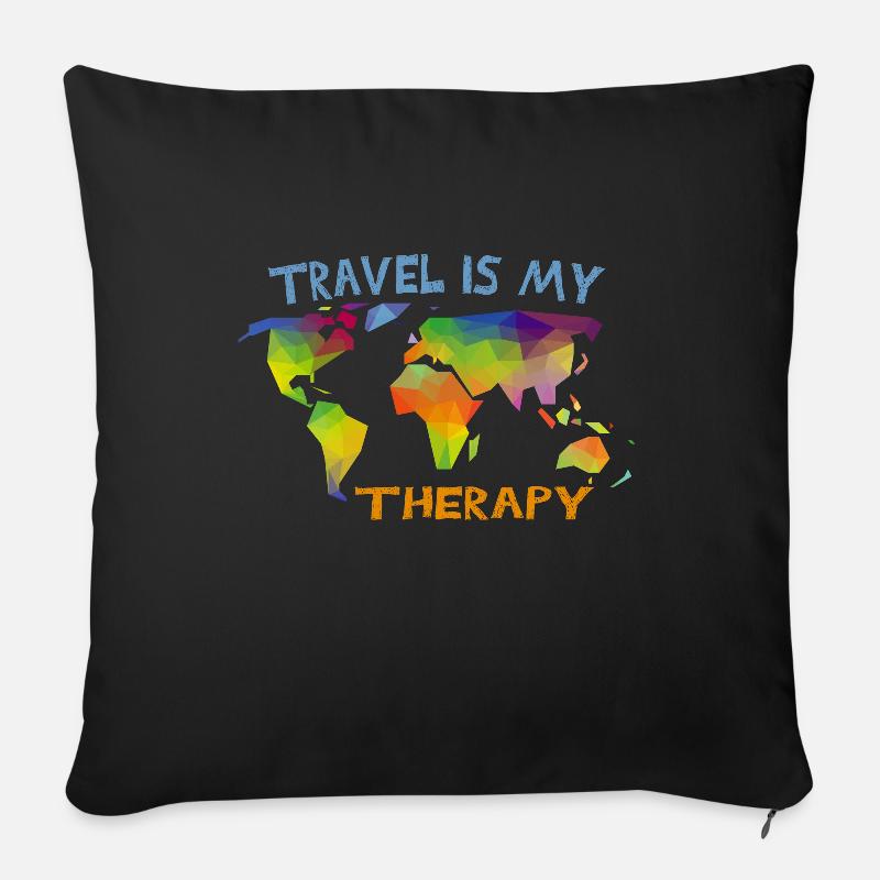 Travel - Sofakissenbezug 45 x 45 cm - Schwarz