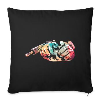 baker - Sofa pillowcase 17,3'' x 17,3'' (45 x 45 cm) - black - Front