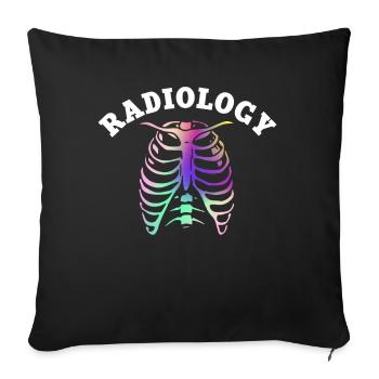 Radiology - Sofa pillowcase 17,3'' x 17,3'' (45 x 45 cm) - black - Front