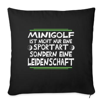 golf - Housse de coussin décorative 45 x 45 cm - noir - Devant