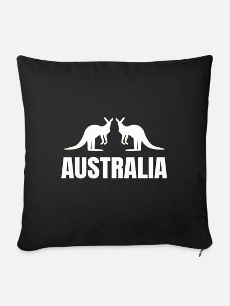 Australien - Sofakissenbezug 45 x 45 cm - Schwarz
