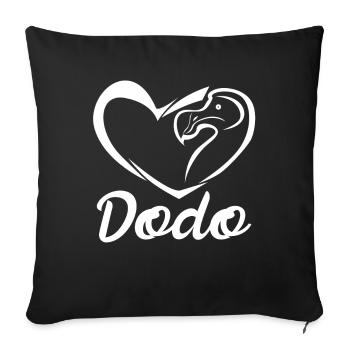 Dodos Dodo Herz - Sofakissenbezug 45 x 45 cm - Schwarz - Vorne