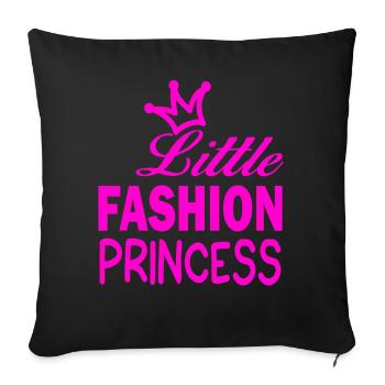 Little FASHION PRINCESS - Sofa pillowcase 17,3'' x 17,3'' (45 x 45 cm) - black - Front