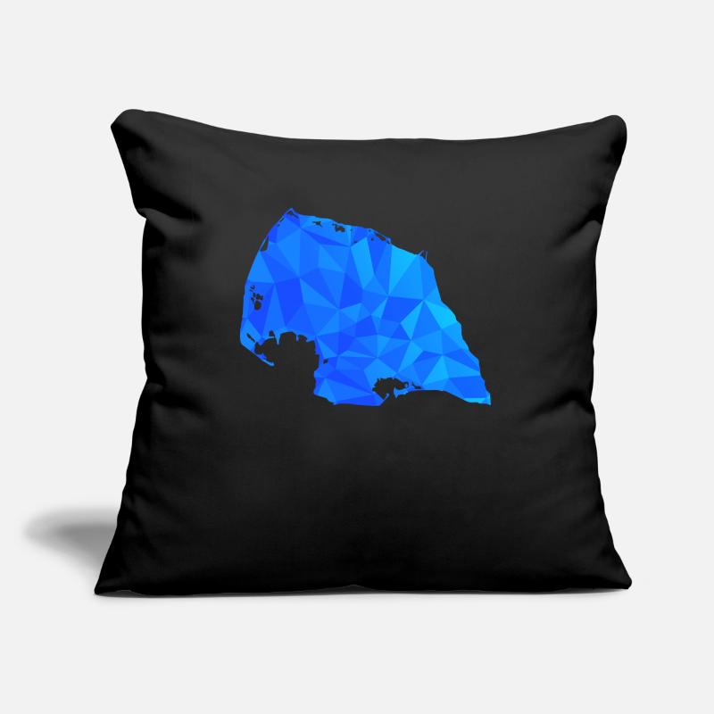 Polygone de Fehmarn Housse de coussin décorative 45 x 45 cm