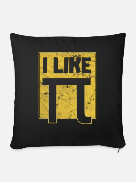 I Like Pi Pi Day - Sofakissenbezug 45 x 45 cm - Schwarz