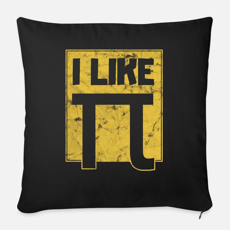 I Like Pi Pi Day - Sofakissenbezug 45 x 45 cm - Schwarz