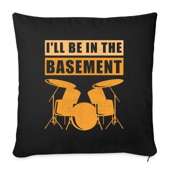 Drums Drummer Drummer Gift - Sofa pillowcase 17,3'' x 17,3'' (45 x 45 cm) - black - Front