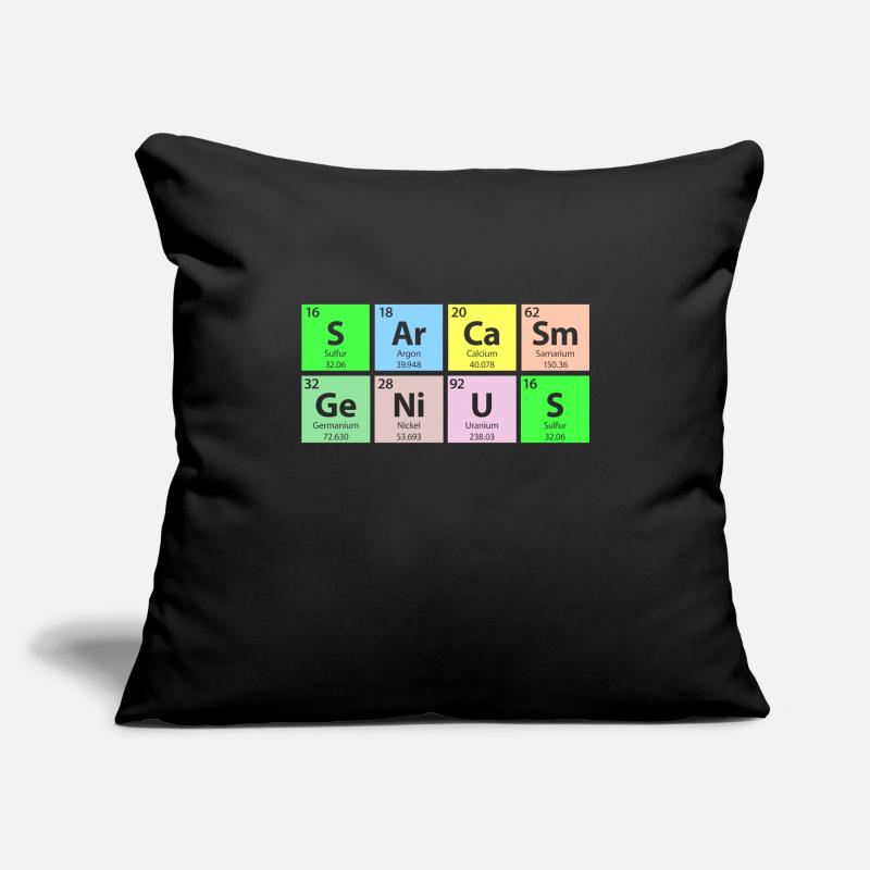Sarcasm Genius Periodic Table Sofa pillowcase 17,3'' x 17,3'' (45 x 45 cm)