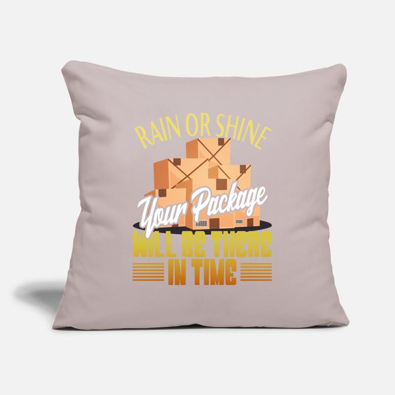 Package delivery package parcel messenger parcel messenger courier Sofa pillowcase 17,3'' x 17,3'' (45 x 45 cm)
