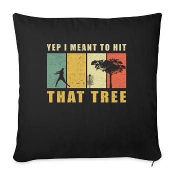 Discgolf Golf | Discgolf joueur cadeau - Housse de coussin décorative 45 x 45 cm - noir - Devant