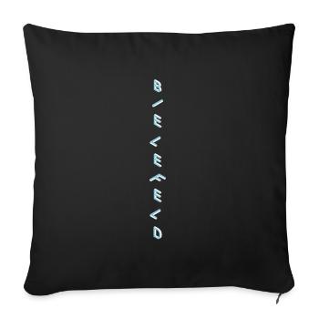 Bielefeld - Housse de coussin décorative 45 x 45 cm - noir - Devant
