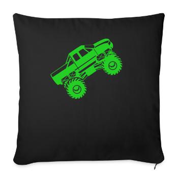 Monster Truck Monster Truck Pickup Van Gift - Sofa pillowcase 17,3'' x 17,3'' (45 x 45 cm) - black - Front
