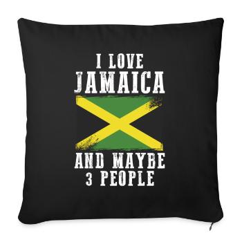 Jamaica - Housse de coussin décorative 45 x 45 cm - noir - Devant