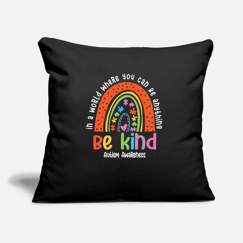 Autisme Conscience Housse de coussin décorative 45 x 45 cm