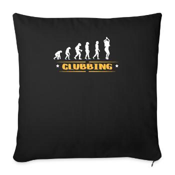 EVOLUTION CLUBBING - Sofakissenbezug 45 x 45 cm - Schwarz - Vorne