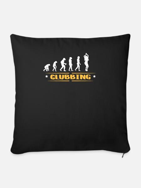 EVOLUTION CLUBBING - Sofakissenbezug 45 x 45 cm - Schwarz