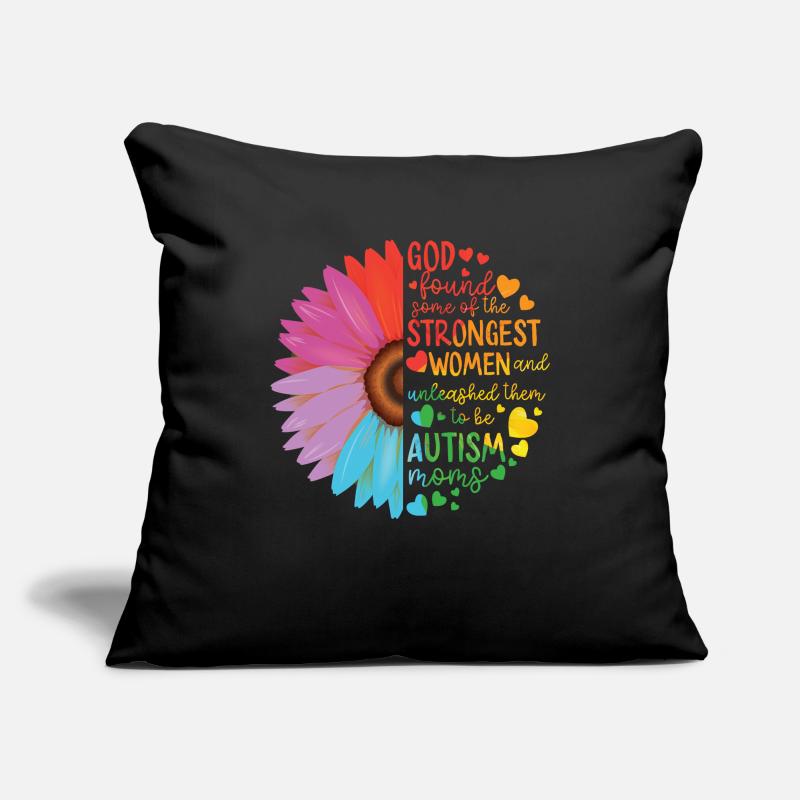 Autisme Conscience Housse de coussin décorative 45 x 45 cm