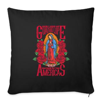 Colorful design of Our Lady of Guadalupe - Sofakissenbezug 45 x 45 cm - Schwarz - Vorne