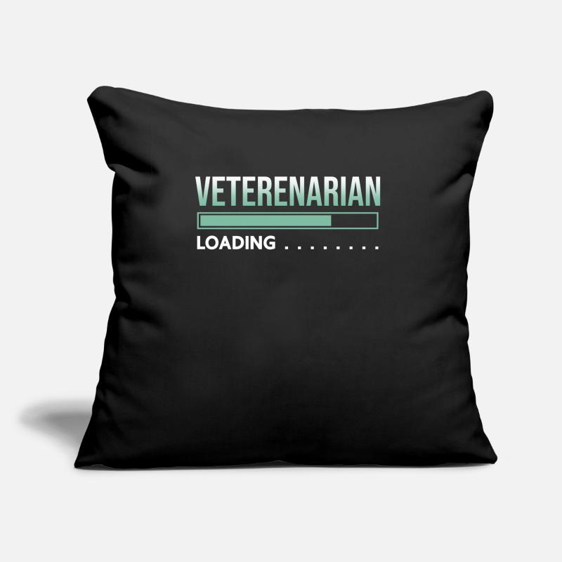 Vétérinaire laoding Housse de coussin décorative 45 x 45 cm