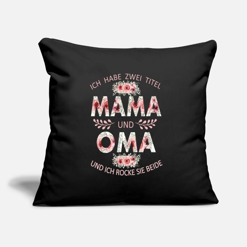 Mama und Oma Mutter Muttertag Beste Mama Sofakissenbezug 45 x 45 cm