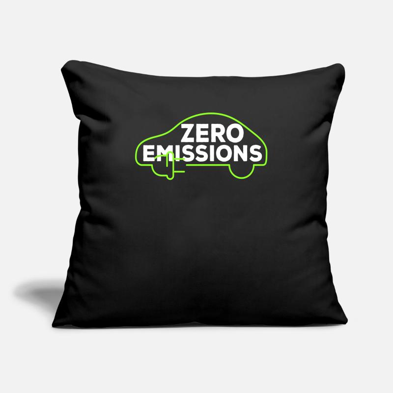 Voitures électriques Zero Emissions Électromobilité E-auto Housse de coussin décorative 45 x 45 cm