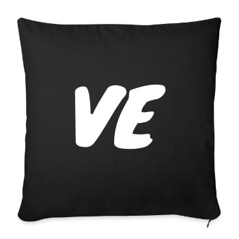 Pair team shirt - Sofa pillowcase 17,3'' x 17,3'' (45 x 45 cm) - black - Front