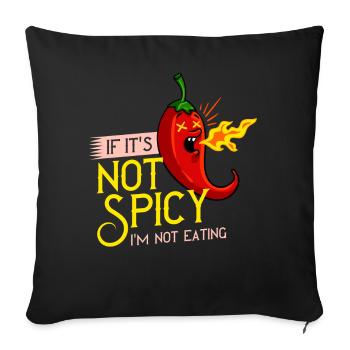 Sharp Chili Jalapeno Habanero Pepper - Sofa pillowcase 17,3'' x 17,3'' (45 x 45 cm) - black - Front
