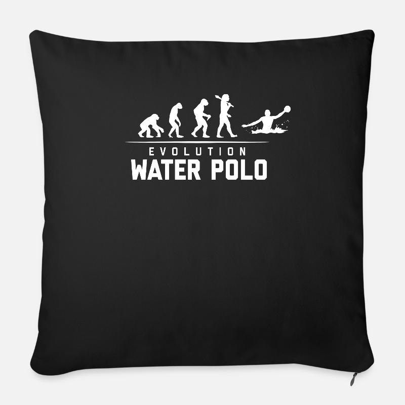 EVOLUTION OF WATER POLO - Housse de coussin décorative 45 x 45 cm - noir