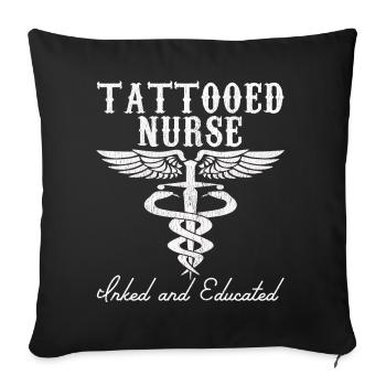 Nurse Hospital Nurse Gift - Sofa pillowcase 17,3'' x 17,3'' (45 x 45 cm) - black - Front