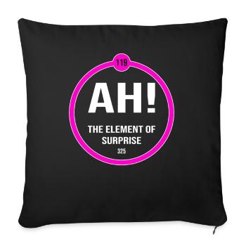 Chimie Element chimiste Profession Labor Pun - Housse de coussin décorative 45 x 45 cm - noir - Devant