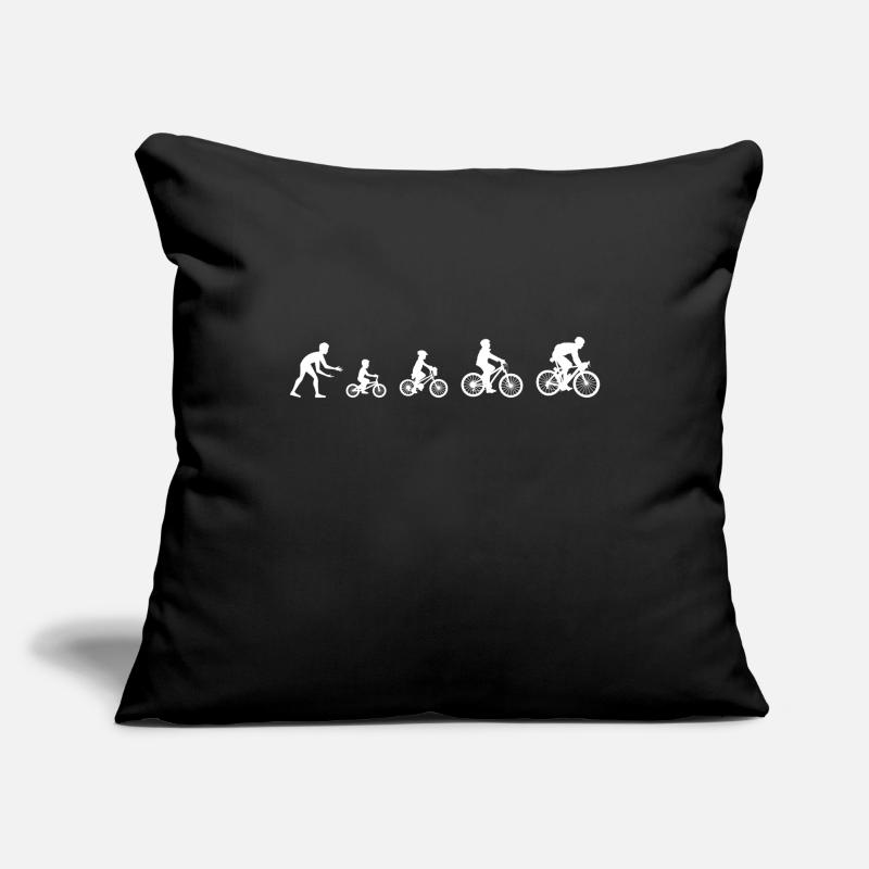 Vélo de course Evolution Housse de coussin décorative 45 x 45 cm
