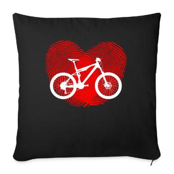 TRAIL BIKE - Housse de coussin décorative 45 x 45 cm - noir - Devant