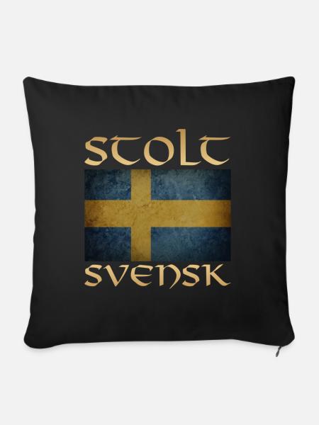 PROUD SWEDISH Beliebte Produkte - Sofakissenbezug 45 x 45 cm - Schwarz