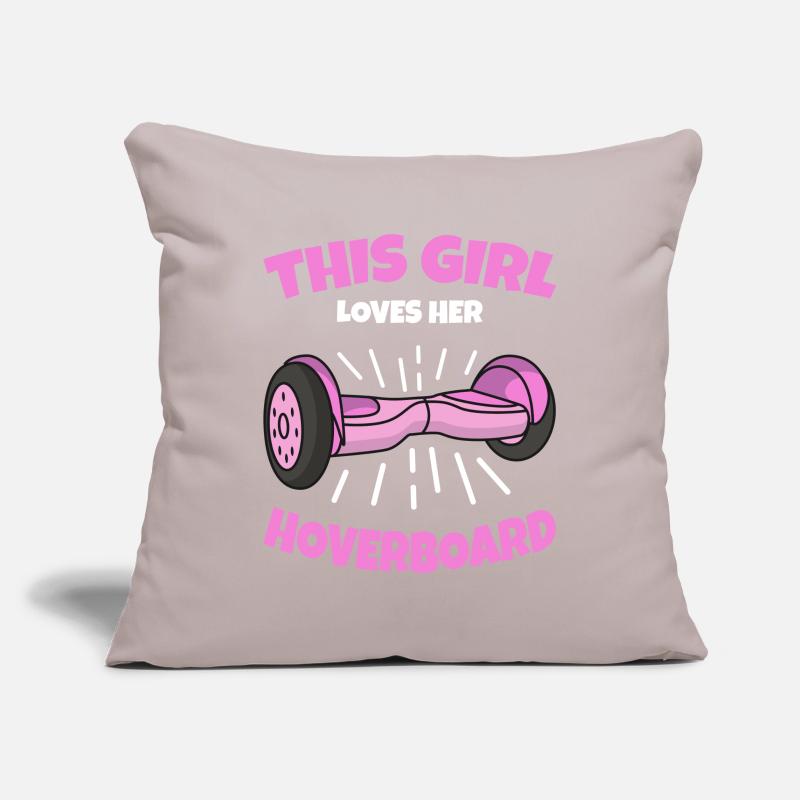 Hoverboard Mädchen Spruch Geschenk Sofakissenbezug 45 x 45 cm